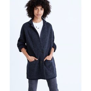 NWT Madewell Herringbone Blazer Sweater Jacket